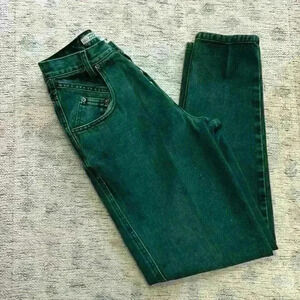 Zena Button fly‎ Green Jeans